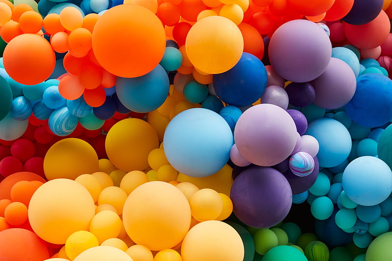 Balloons, graphy, cheerful, party, color, abstract, happy, many, celebration,  HD wallpaper | Peakpx