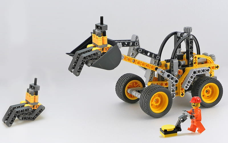 Lego Technic Earth Mover Stock Photo - Download Image Now - Lego, White  Background, Backhoe - iStock
