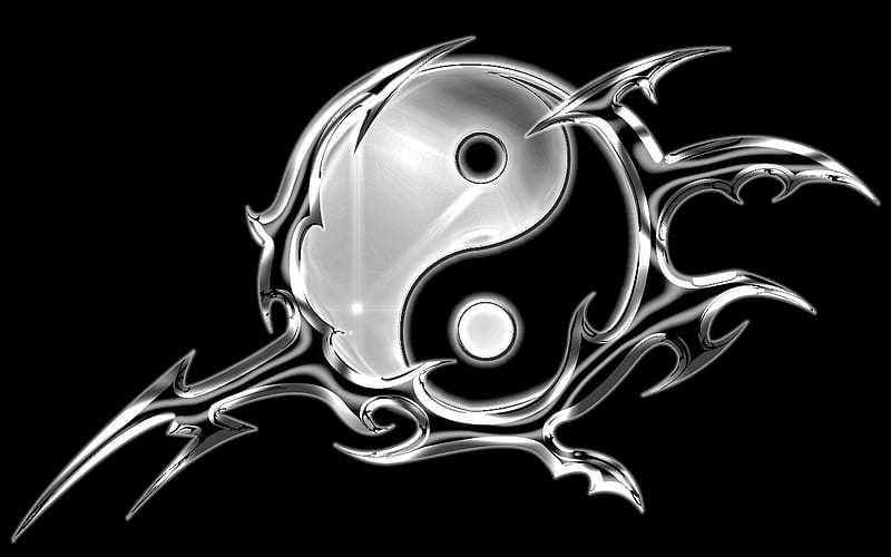 Ying yang, balance, yang, claw, cool, awesome, ying, HD wallpaper