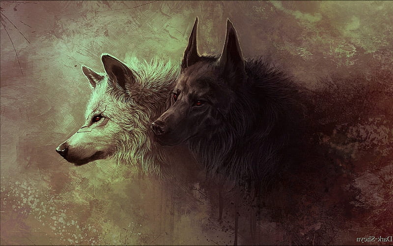 Wolf Art, digital-art, wolf, art, predator, animals, HD wallpaper