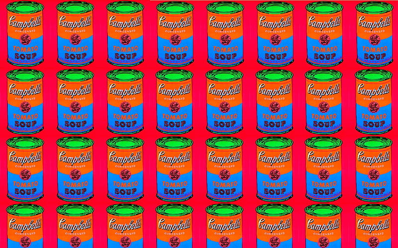 Warhol Campbells, andy, warhol, soup, campbells, pop art, HD wallpaper