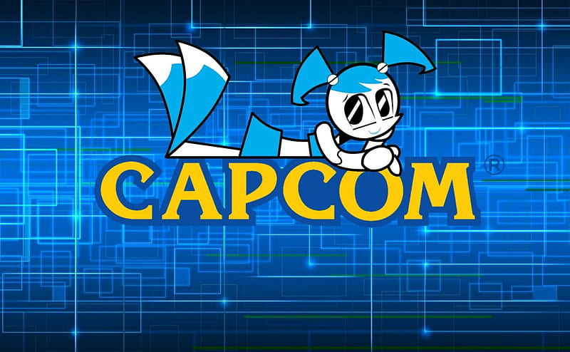 Capcom Logo with Jenny, Capcom, Video Games, Robot, Nickelodeon, cute, TV Series, Android, Cartoons, My Life as a Teenage Robot, Jenny Wakeman, HD wallpaper