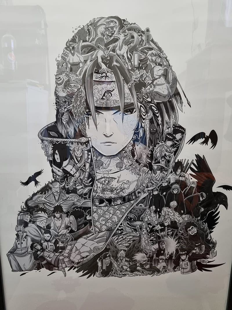 Itachi uchiha, sharingan, Anime, uchiha itachi, Naruto, HD phone wallpaper