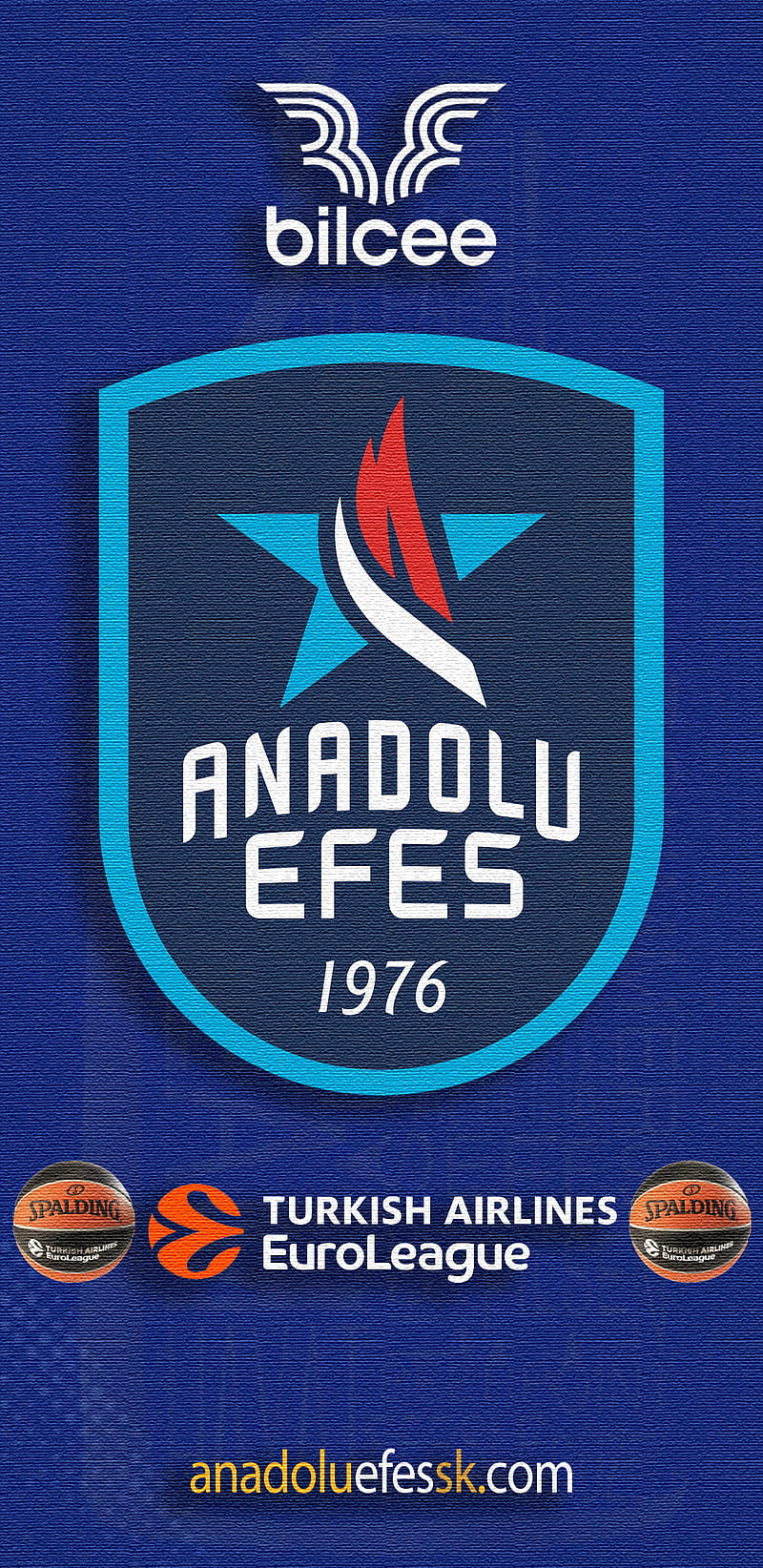 ANADOLU EFES, 1976, basketball, bilcee, efes pilsen, euroleague, fiba, ing basketbol super lig, spalding, turkish airlines, HD phone wallpaper