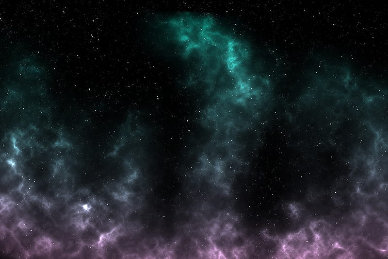 Sky, space, stars, nebula, purple, night, HD wallpaper