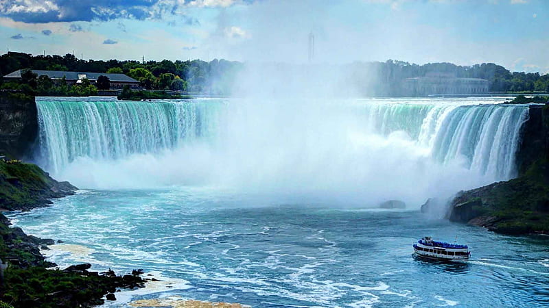 Niagara Falls, Waterfalls of the world, Horseshoe Falls, Canada, HD wallpaper