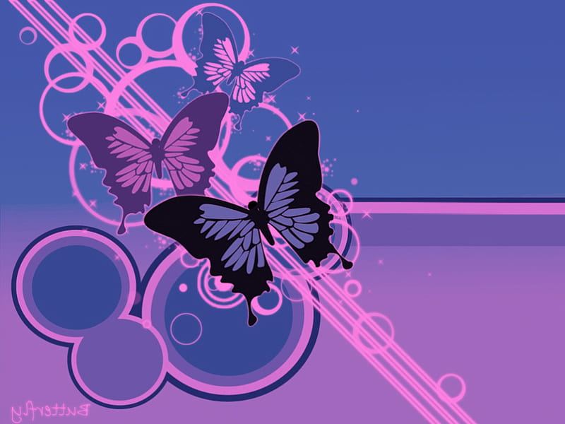 vector butterfly by blinn .jpg, flyaway, nature, flutter, HD wallpaper