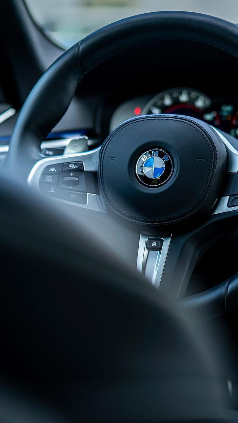 BMW Interior, luxury, m performance, instruments, HD phone wallpaper