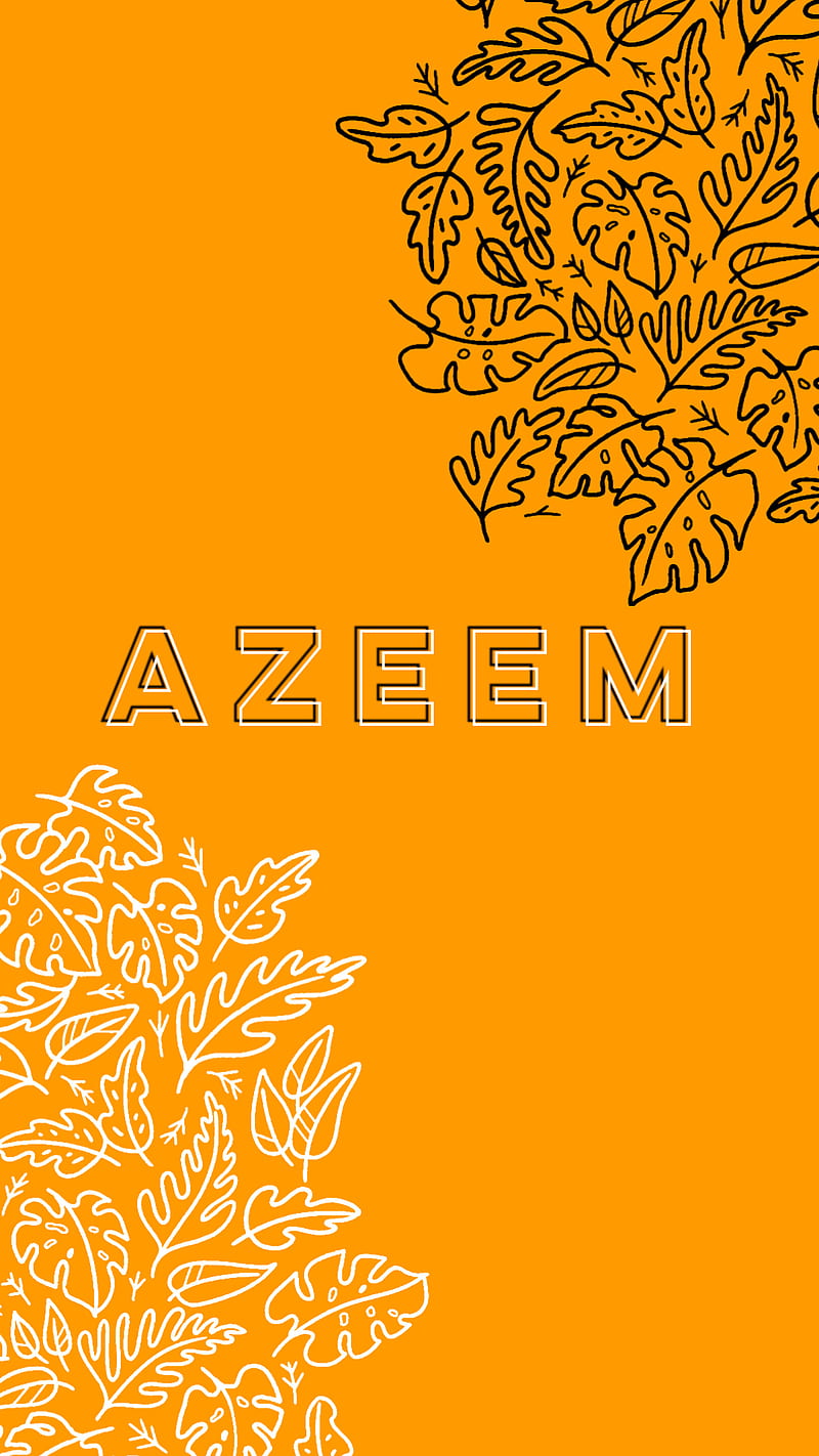 Azeem, caligraphy, calligraphy, friends, islamic name, pakistan, quotes,  whiteandblack, HD phone wallpaper | Peakpx