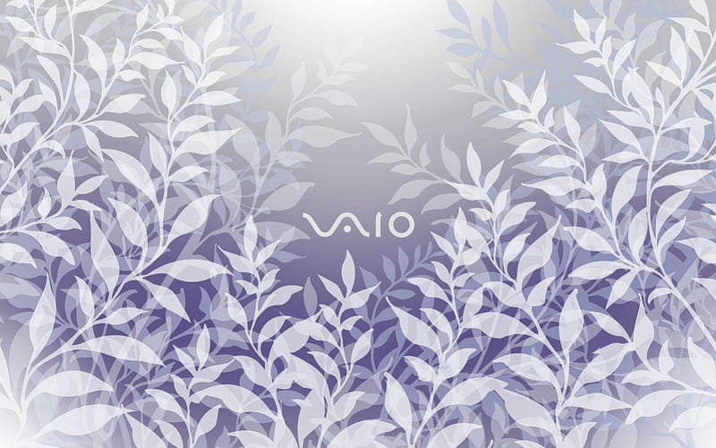 Vaio Leaves, brands, purple, vaio, sony, HD wallpaper
