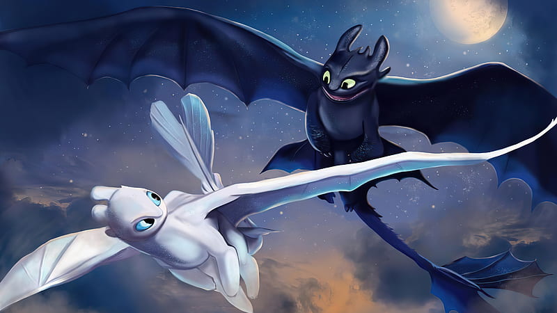 How to Train Your Dragon, How to Train Your Dragon: The Hidden World, Dragon, Night Fury, Toothless (How to Train Your Dragon), HD wallpaper