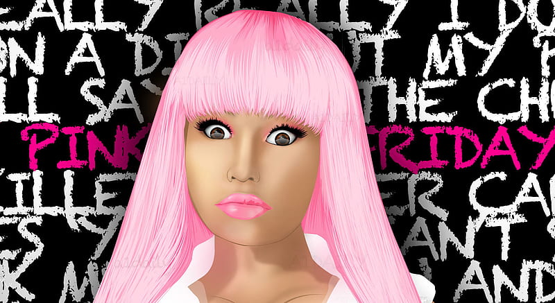 Nicki Minaj, barbie, hot, cartton, pink, HD wallpaper