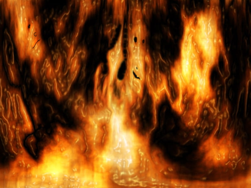 FIRE DEMON ~*~RIO CREATION~*~, rio hunzai, abstract, fire demon, HD wallpaper