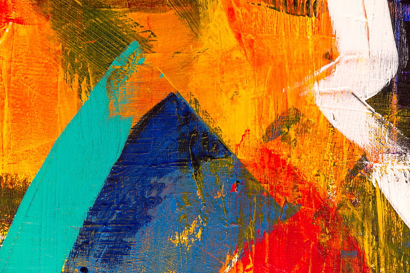 paint, multicolored, canvas, abstraction, HD wallpaper