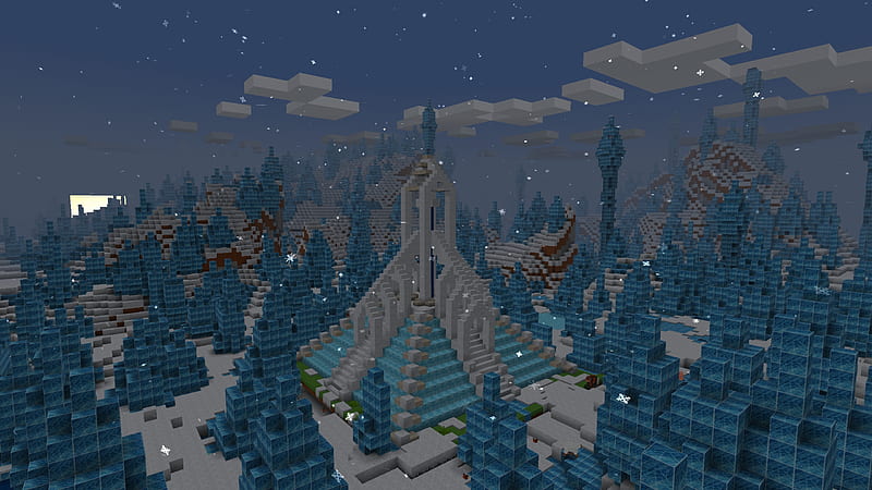 Dark Winter Vibes, Scary Ice Palace in Realmcraft Minecraft Clone, games, 3d game, minecraft house, building game, sandbox game, video games, game design, play games, open world game, cube world, minecraft update, action adventure, realmcraft, minecraft, animals, minecraft mob, fun, letsplay, minecrafter, blockbuild, minecraft tutorial, gameplay, pixel games, pixels, minecraft, mobile games, HD wallpaper