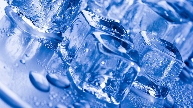 Closeup Of Ice Cubes Ice Cube, HD wallpaper