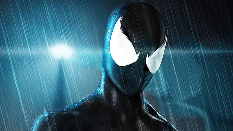 Black Spider Man 2020, spiderman, superheroes, artwork, HD wallpaper