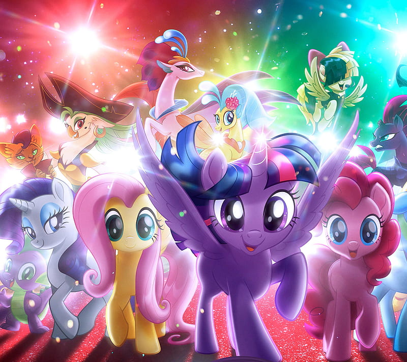 My Little Pony, lionsgate, pink, ponies, purple, red, white, yellow, HD wallpaper