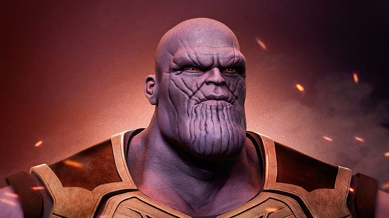 Thanos The Mad Titan Fanart , thanos, supervillain, superheroes, artist, artwork, digital-art, artstation, HD wallpaper