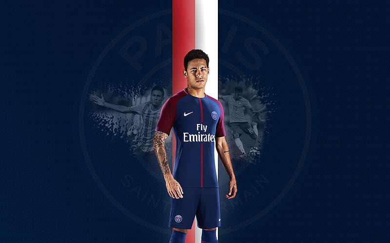 Neymar, PSG, Paris Saint-Germain, football, France, HD wallpaper