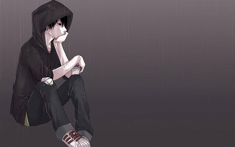 Sentimental Sad Anime Boy, Love Anime Boy, HD wallpaper