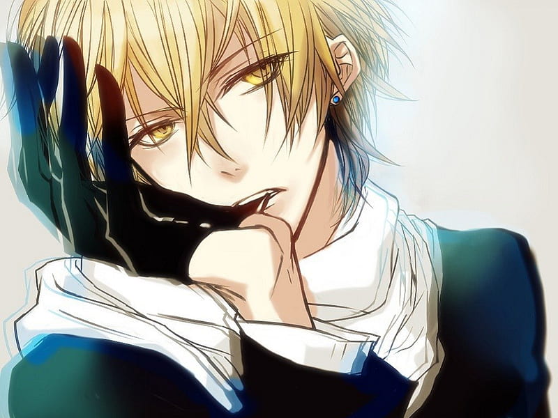 Short blonde haired man in black cape anime character illustration blonde  anime male HD wallpaper  Pxfuel