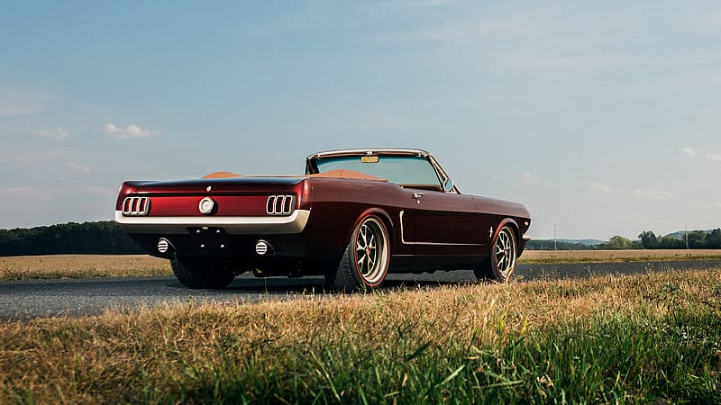 1965 Ringbrothers Ford Mustang Convertible Uncaged, Restomod, V8, car, HD wallpaper 1965 Ringbrothers Ford Mustang Convertible Uncaged, Restomod, V8, car, HD wallpaper