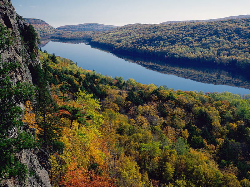 Untitled , michigan, porcupine mountains, lake of the clouds, HD wallpaper