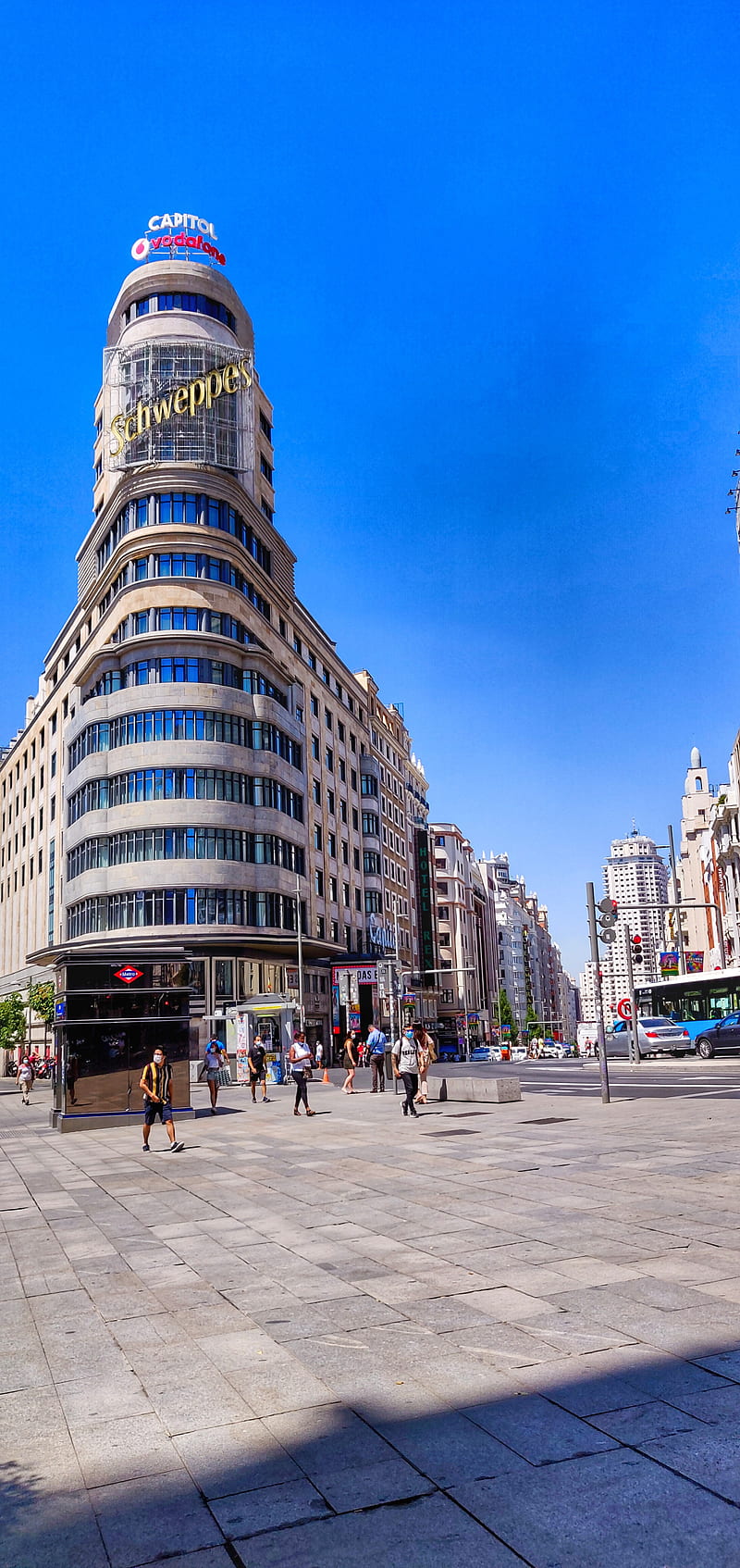 Gran Via Madrid, gran via, HD phone wallpaper