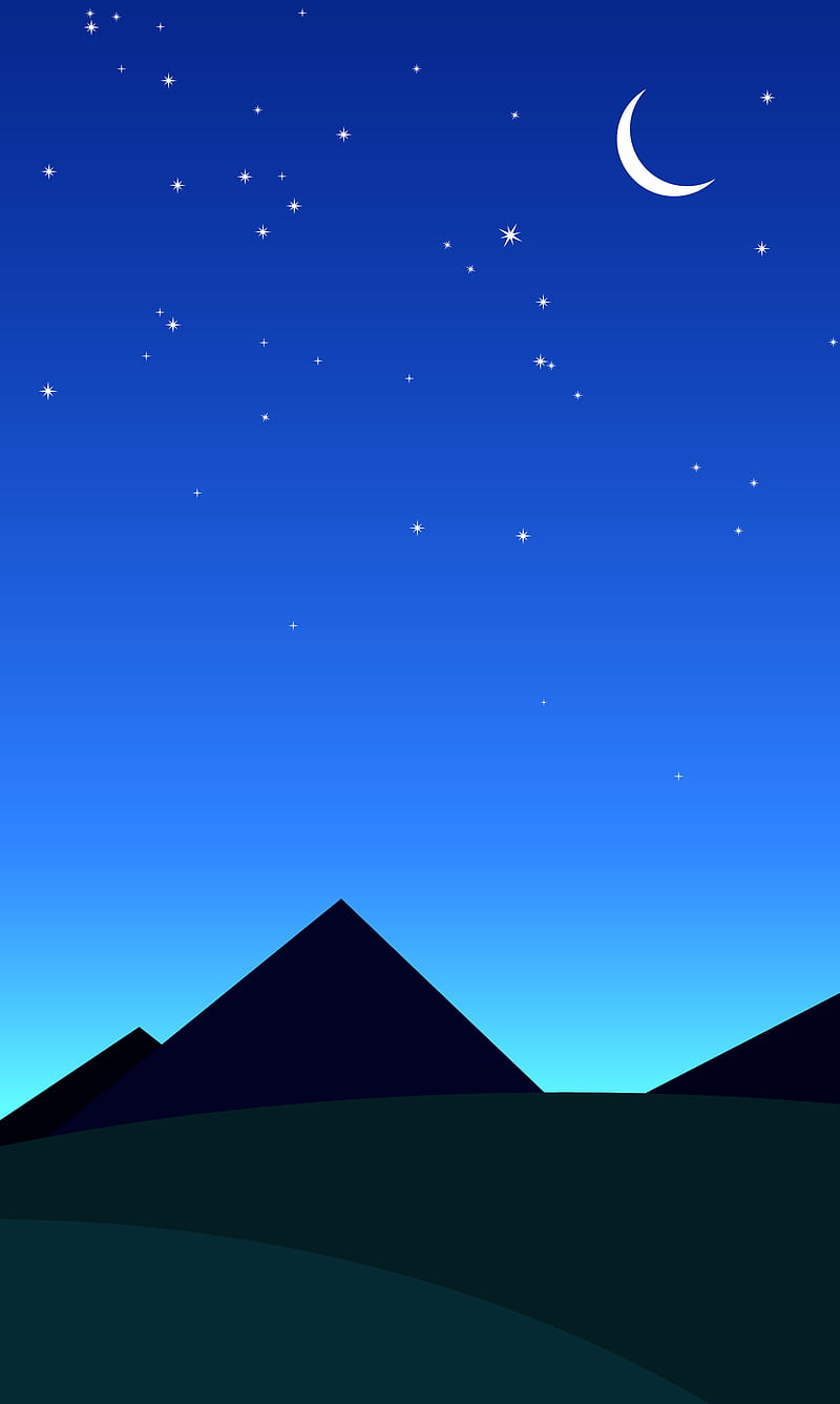 Nightsky Vector 1280x7 Android Art Flat Lumia0 Simple Hd Mobile Wallpaper Peakpx