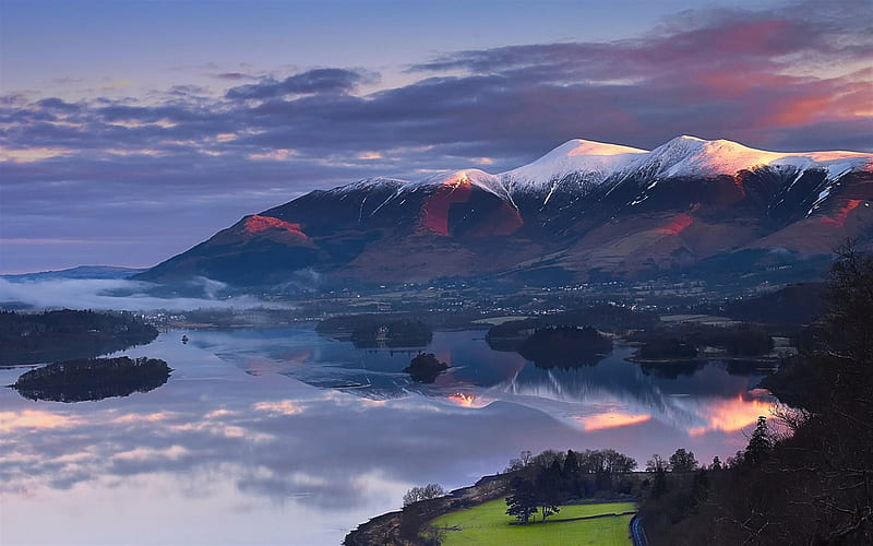 Lake District, Mount Skiddo, Cumbria, England, UK, HD wallpaper