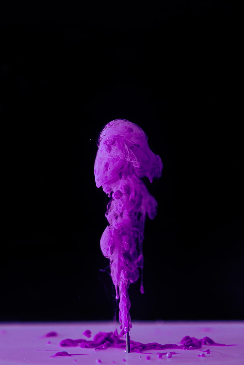 ink, paint, purple, macro, HD phone wallpaper