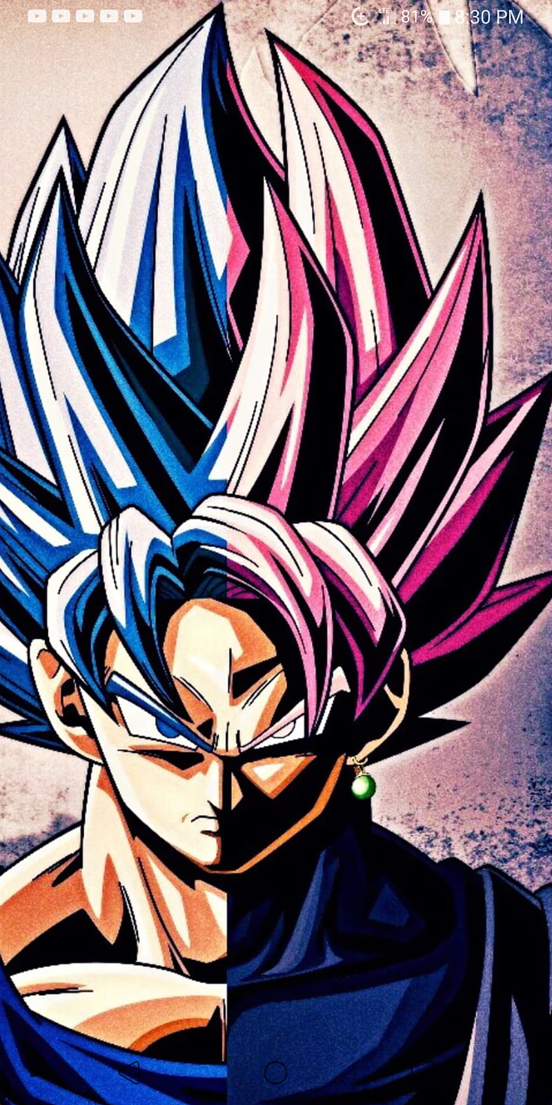 Art Dragon Ball Super Goku and Black Goku Anime Wallpaper 8k HD ID:3435