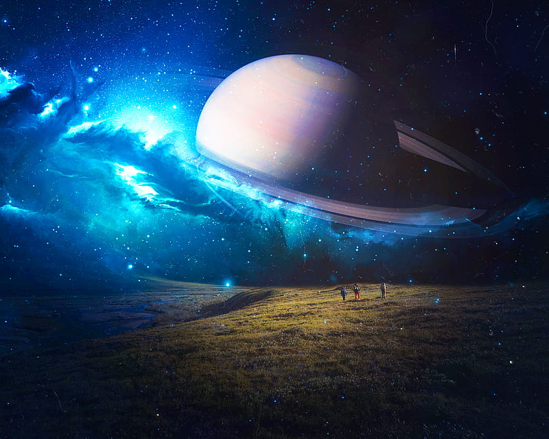 space, planet, stars, future, HD wallpaper
