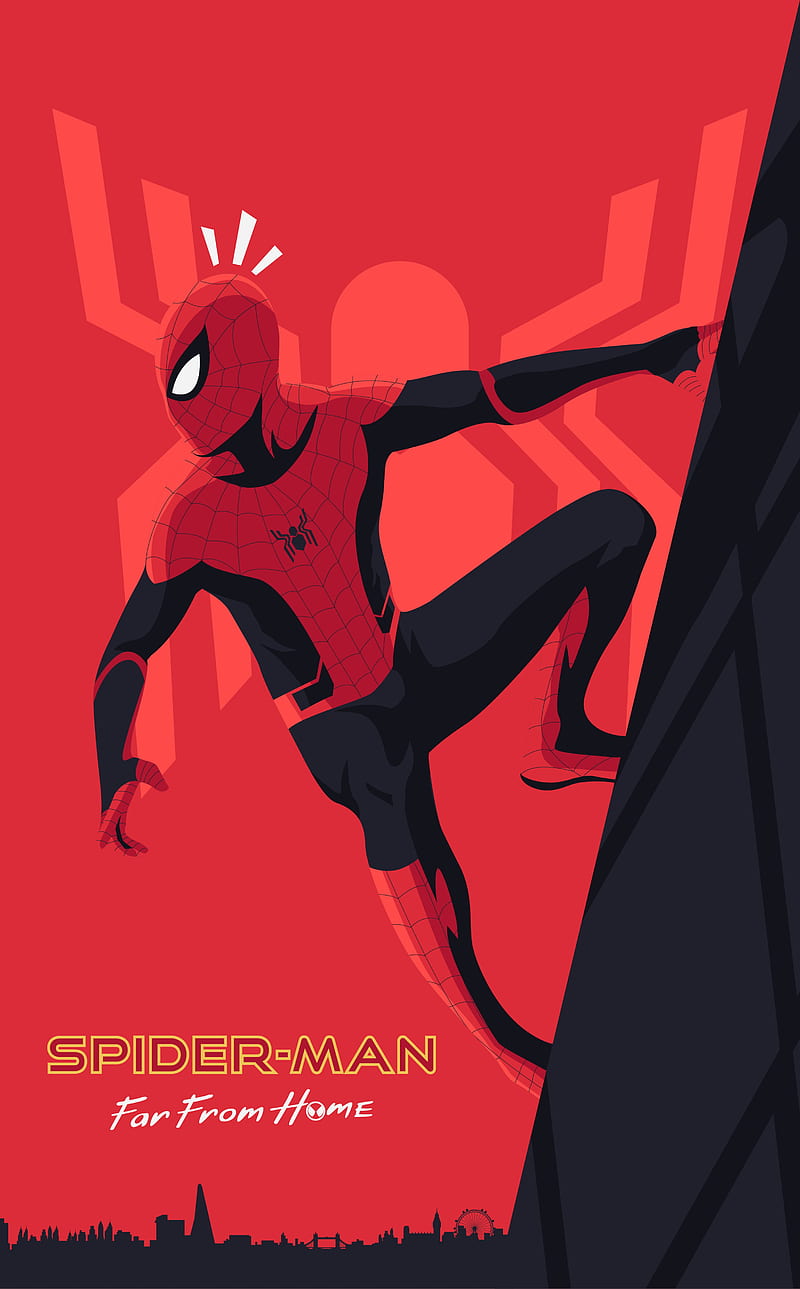 Spiderman, far, from, home, red, HD phone wallpaper | Peakpx