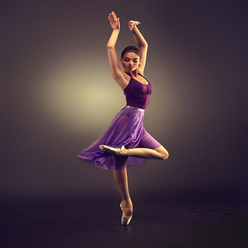 Beautiful Dance Pose Of A Young Woman Dancer With Fluttering Hair Stock  Photo, Picture and Royalty Free Image. Image 13618215.
