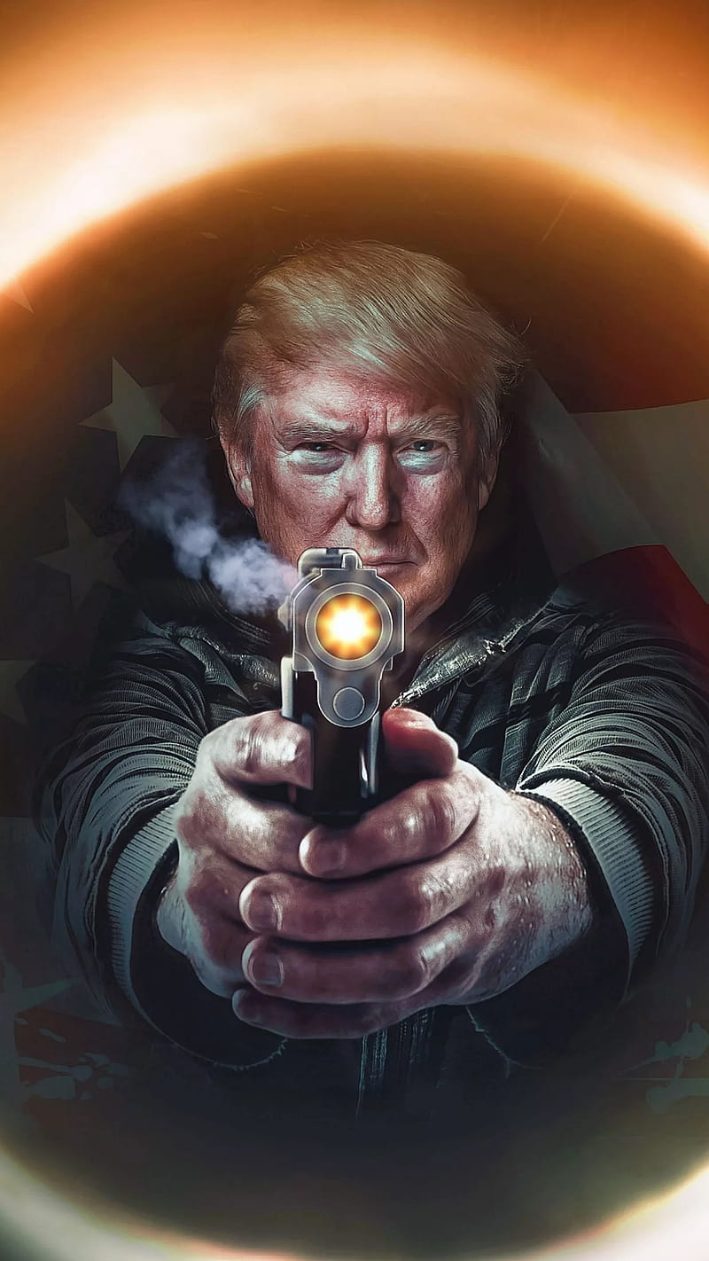 Trump, america, gun, president, shooting, usa, HD phone wallpaper