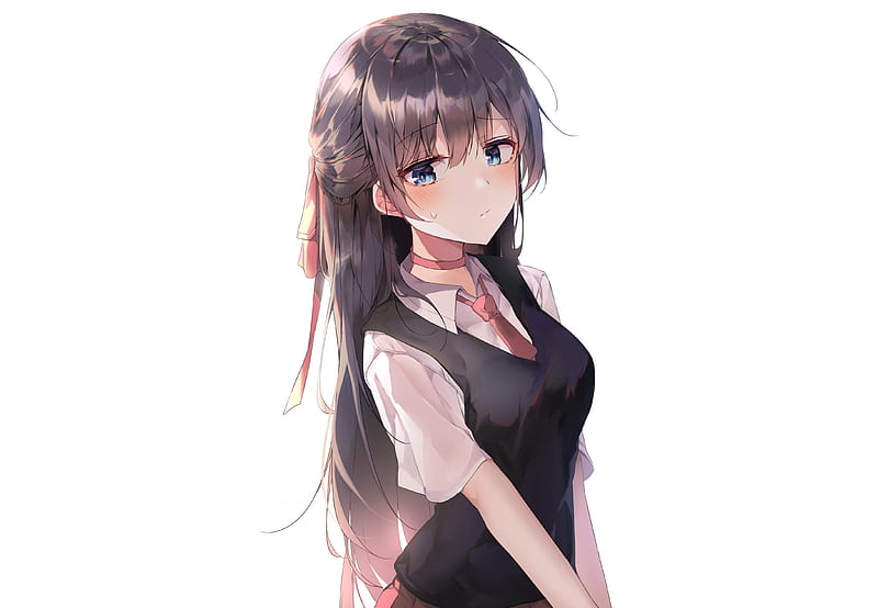 Anime girl with long hair