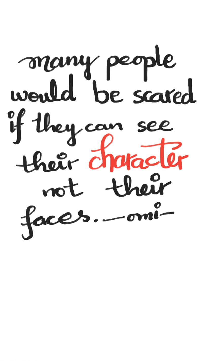 Character, handwritten, omi, people, quotes, scared, words, HD phone wallpaper