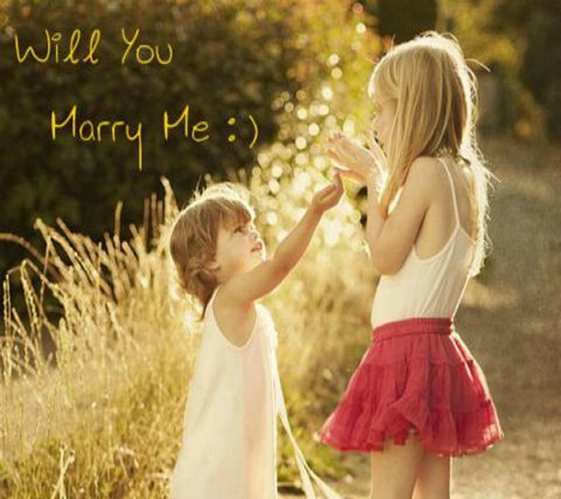 Marry Me, couple, funny, kids, love, lovely, true, wife, HD wallpaper |  Peakpx