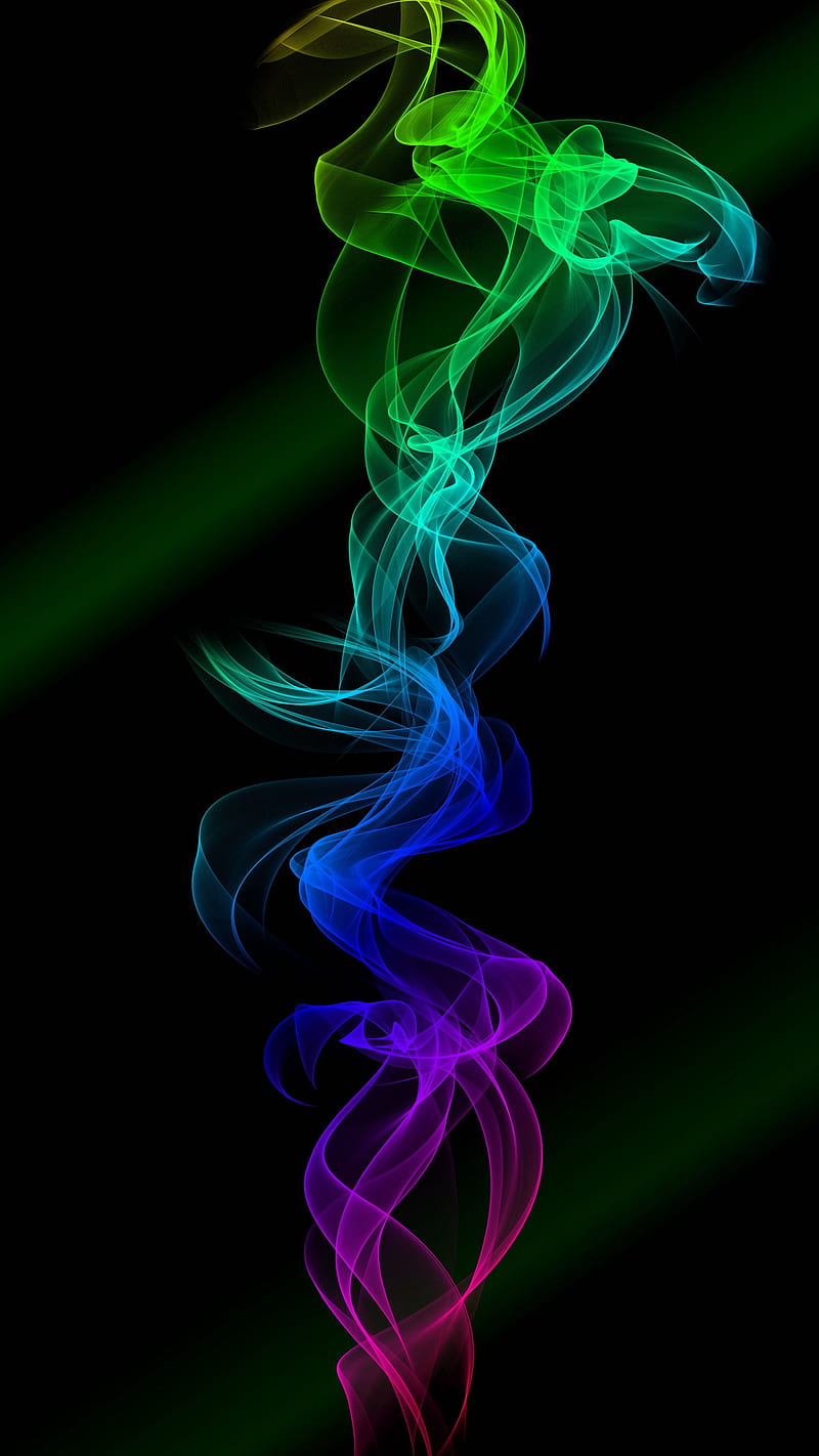 Smoke , clots, colourful, abstraction, HD phone wallpaper