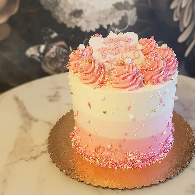 Pink Ombre Dream. Girls Cake. Bubblegum Pink Birtay – Rolling In Dough Bakery, HD phone wallpaper