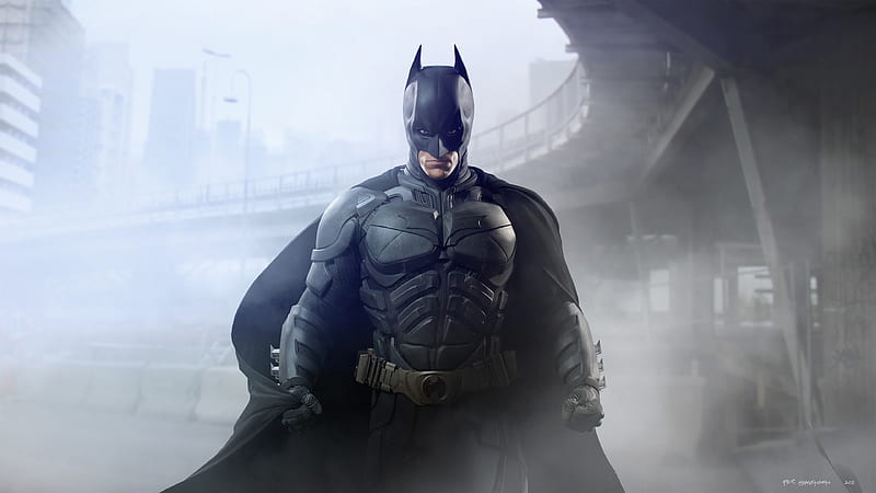 Batman Christian Bale, batman, superheroes, digital-art, artwork, artstation, HD wallpaper