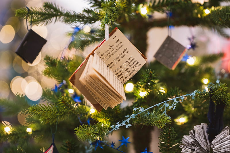 Holiday, Christmas, Book, Decoration, HD wallpaper