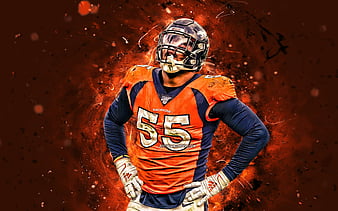 Download wallpapers Von Miller, 4k, linebacker, Denver Broncos, american  football, NFL, Von BVsean Miller Jr, National Football League, neon lights,  Von Miller Denver Broncos, Von Miller 4K for desktop free. Pictures for