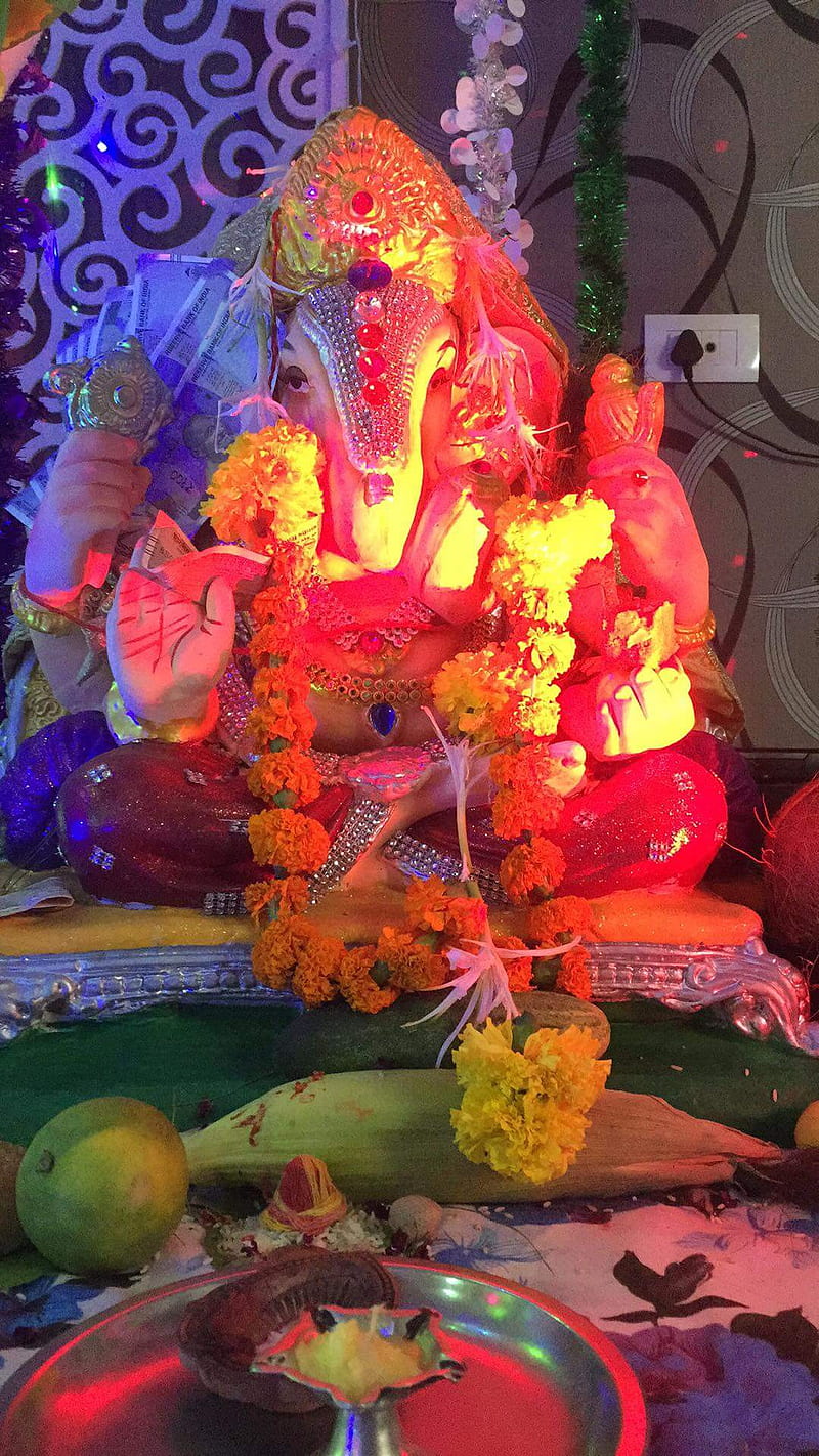 Lord Ganesha, ganeshji, worship, prayers, , real , spiritual, HD phone wallpaper