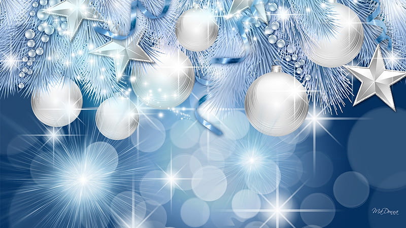 Blue Christmas Sparkles, feliz navidad, glow, christmas, ribbon, shine,  xmas, HD wallpaper | Peakpx