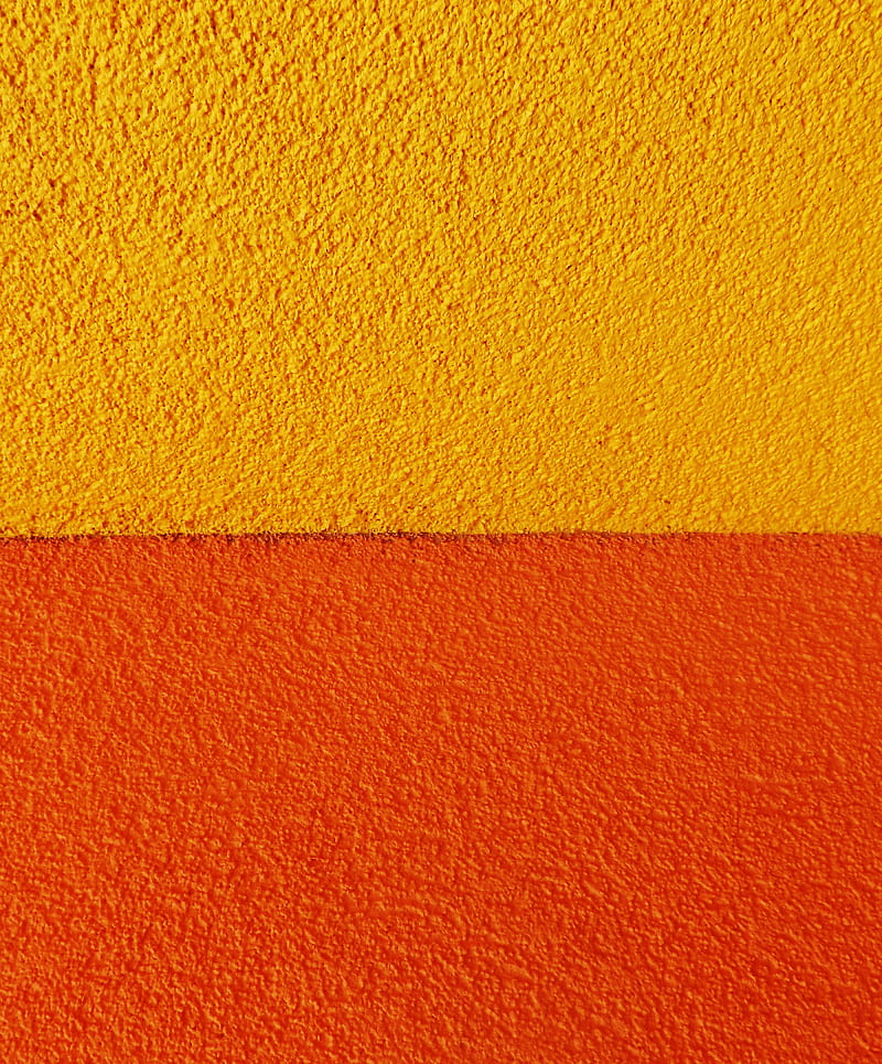 paint, wall, rough, orange, yellow, HD phone wallpaper
