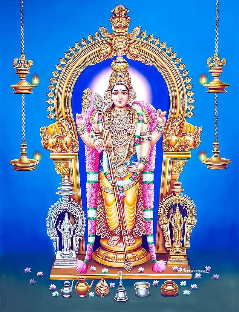 Buy Arupadai Murugan . Thiruchendur Murugan frame. God Frames of Murugan.  Best God of Murugan. Arupadai Veedu Murugan - Thevar Art Gallery(20 * 30),  HD phone wallpaper | Peakpx