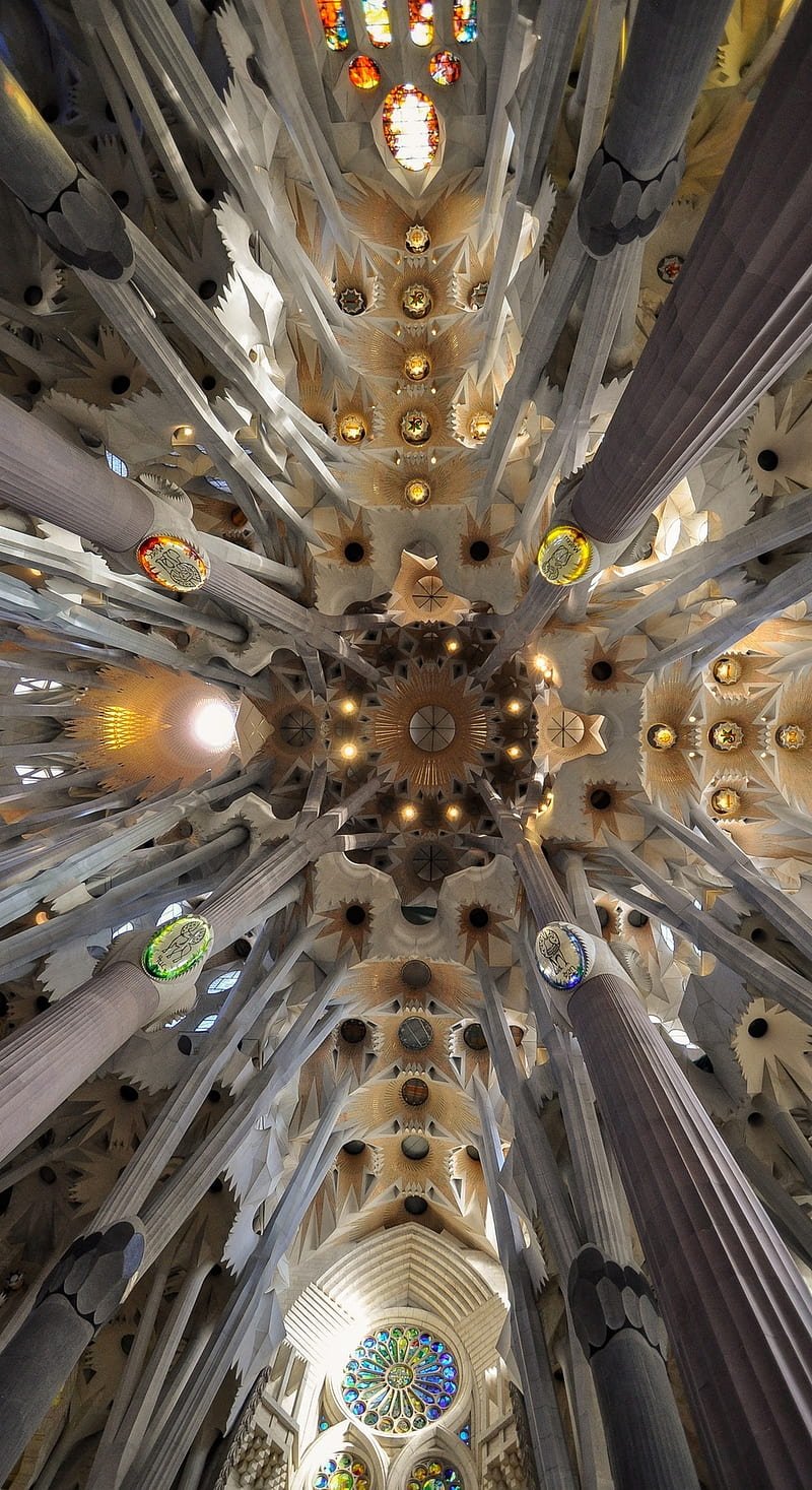 Antonio Gaudi, architecture, building, church, HD phone wallpaper